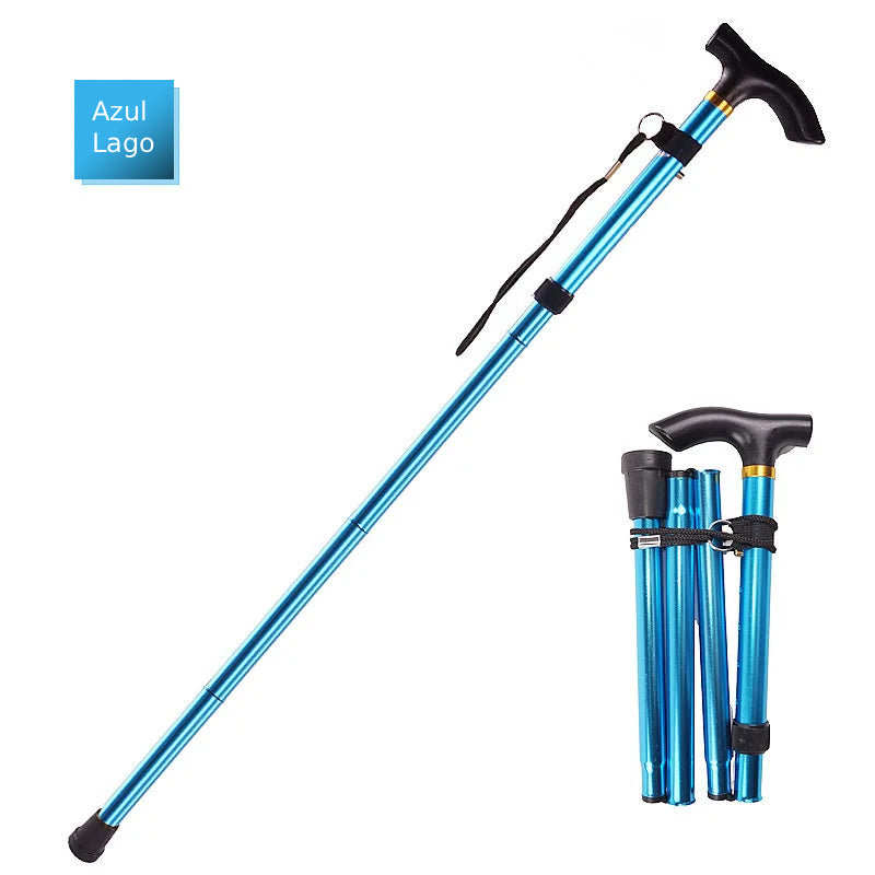 Bastón plegable con altura ajustable