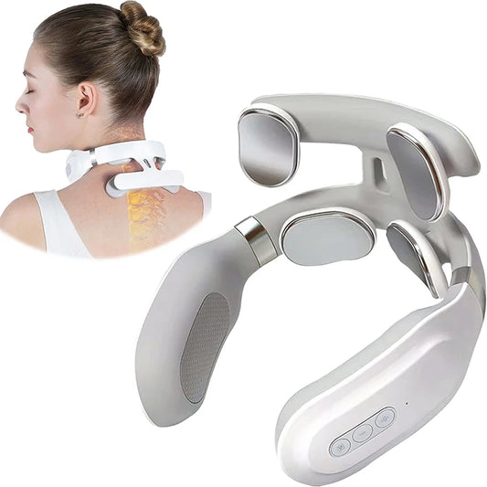 Masajeador cervical inteligente con calor y vibración