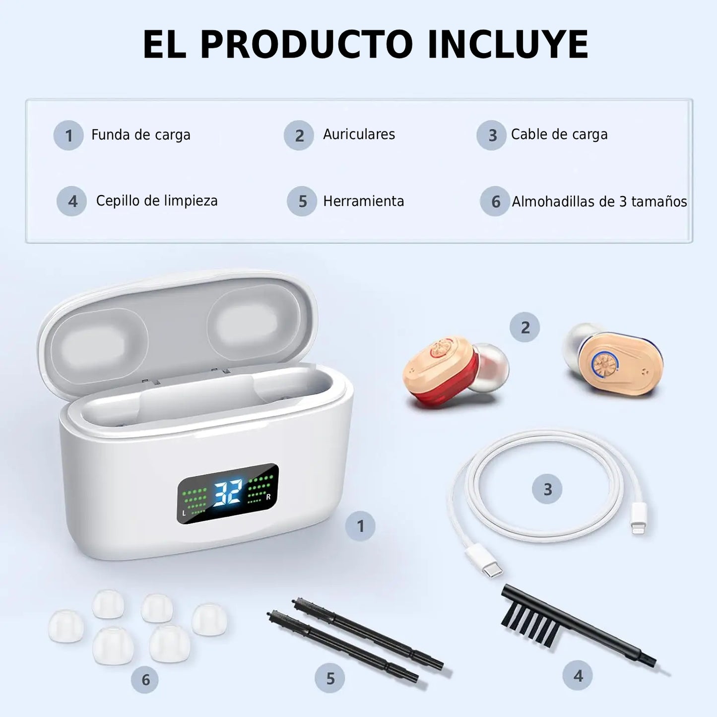 Auriculares amplificadores de sonido
