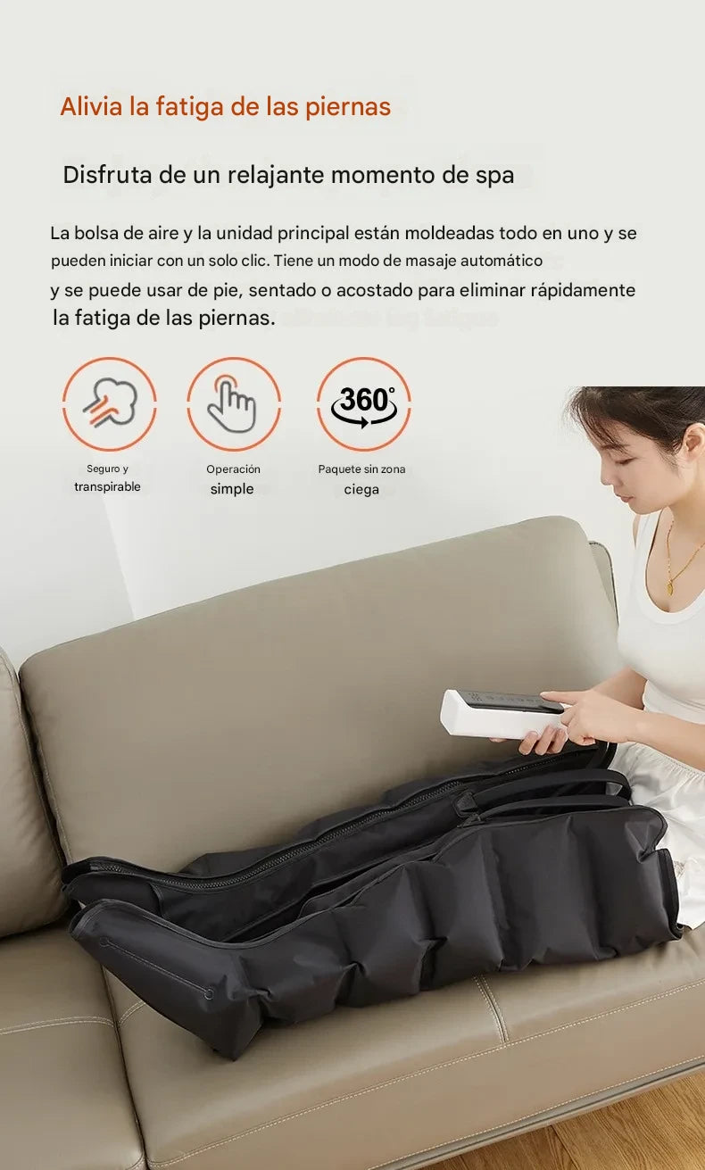 Masajeador de piernas con aire comprimido