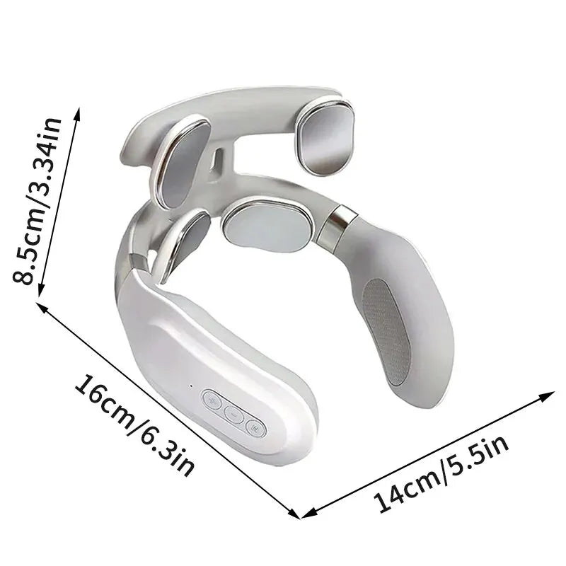 Masajeador cervical inteligente con calor y vibración