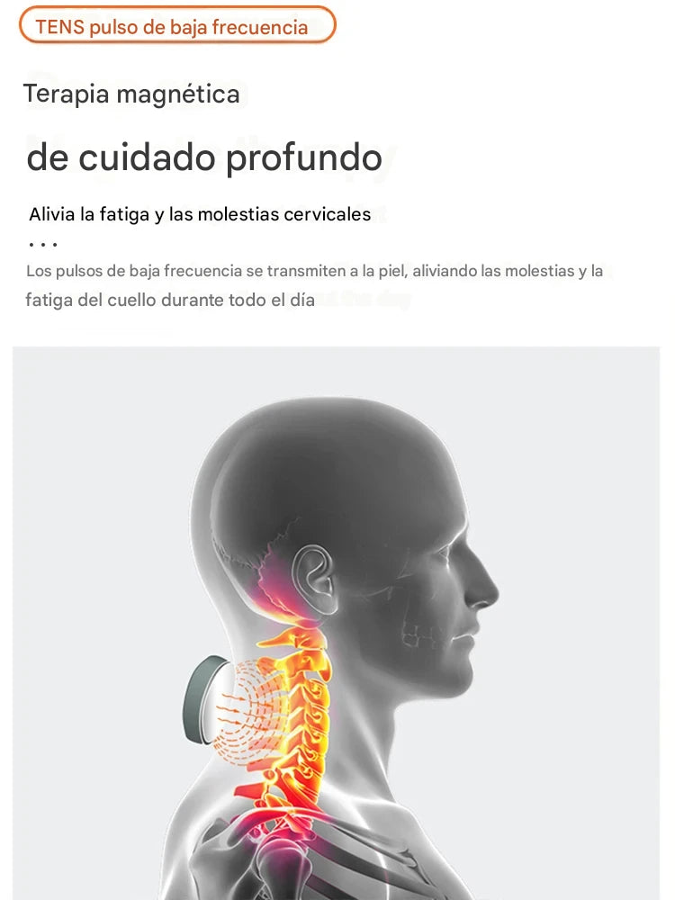 Masajeador cervical inteligente con calor y vibración