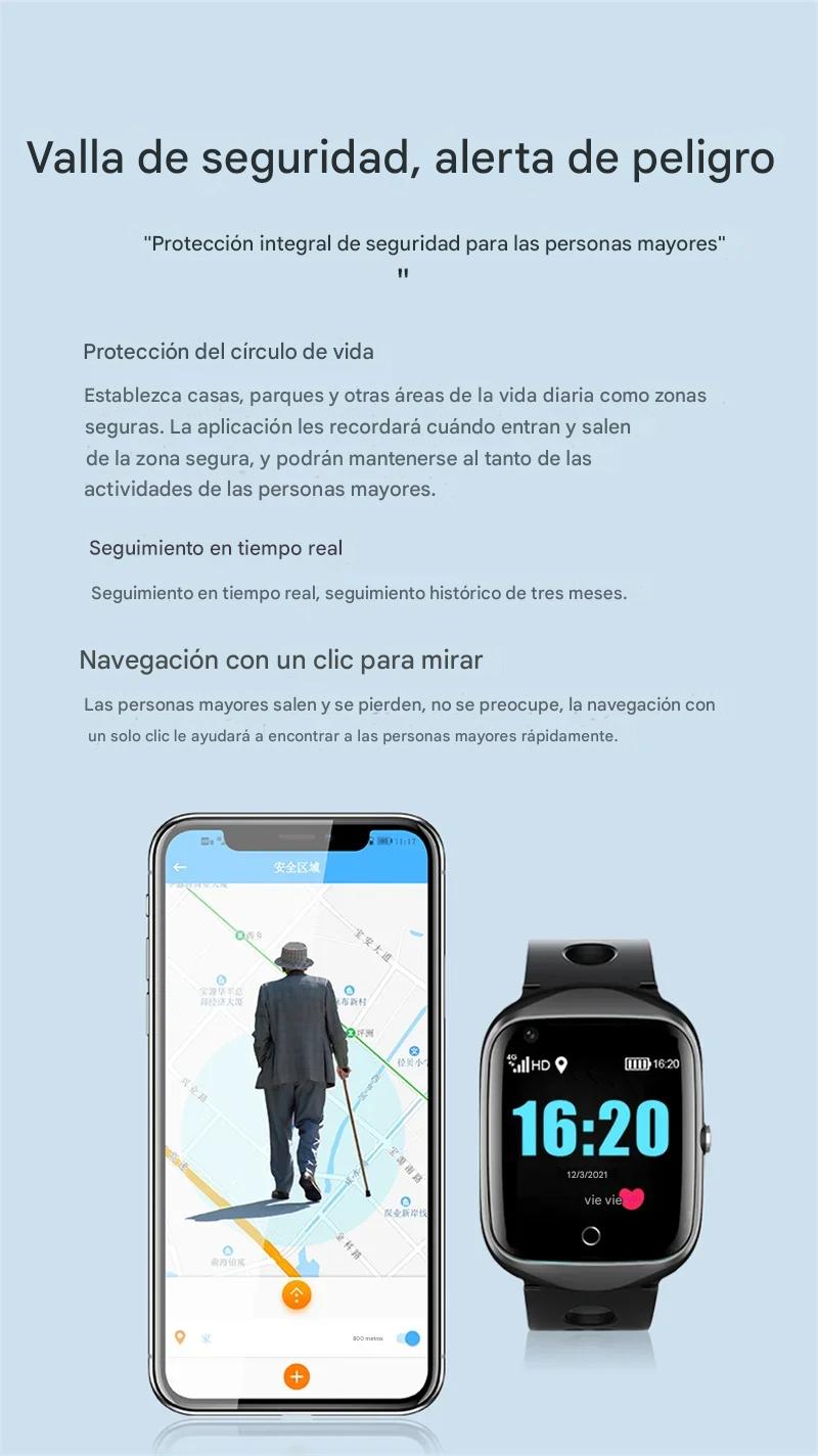 Reloj inteligente de seguridad para personas mayores