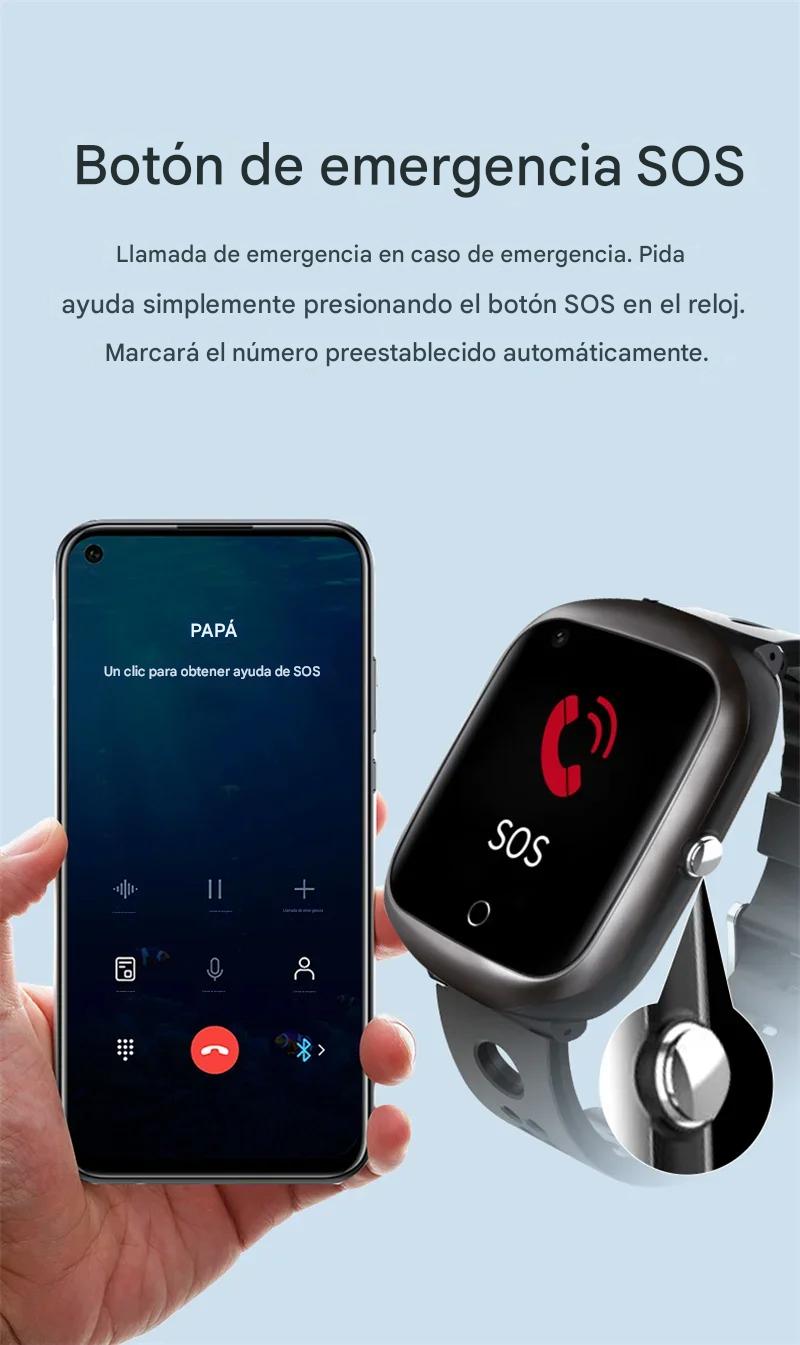 Reloj inteligente de seguridad para personas mayores