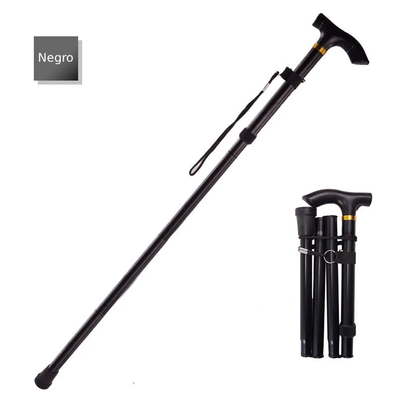 Bastón plegable con altura ajustable