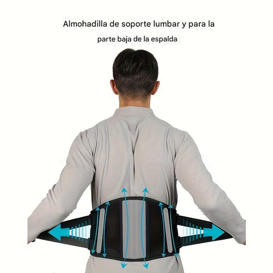 Cinturón masajeador lumbar con calor y vibración