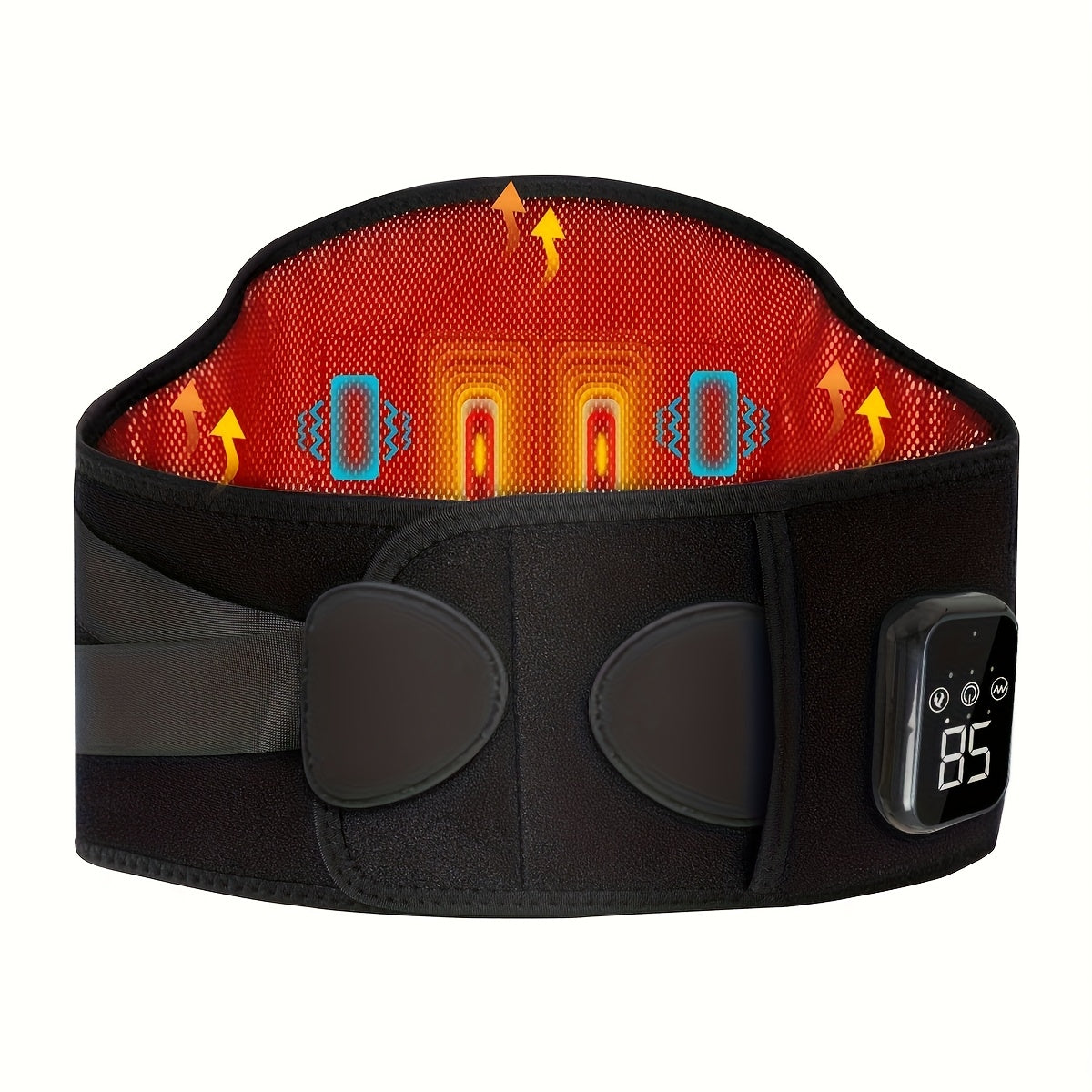 Cinturón masajeador lumbar con calor y vibración