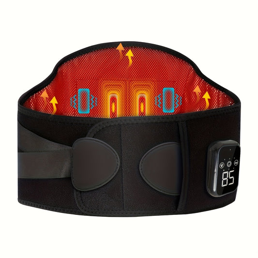 Cinturón masajeador lumbar con calor y vibración