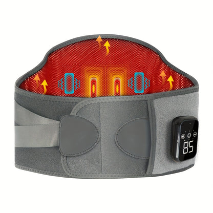 Cinturón masajeador lumbar con calor y vibración
