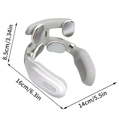 Masajeador cervical inteligente con calor y vibración