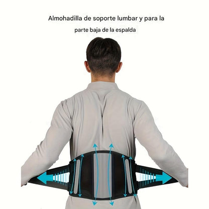 Cinturón masajeador lumbar con calor y vibración